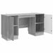 Birou cu raft Sonoma gri 142,5 x 50 x 75 cm Lemn prelucrat - WALTI WALTI