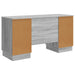 Birou cu raft Sonoma gri 142,5 x 50 x 75 cm Lemn prelucrat - WALTI WALTI