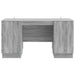 Birou cu raft Sonoma gri 142,5 x 50 x 75 cm Lemn prelucrat - WALTI WALTI