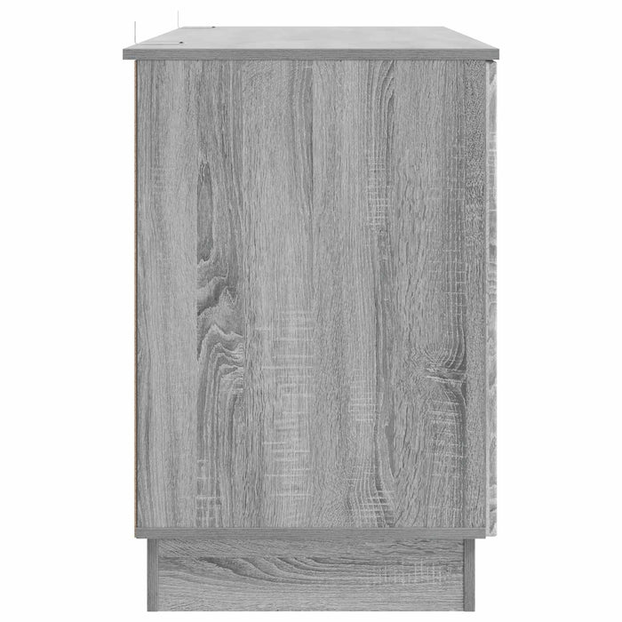 Birou cu raft Sonoma gri 142,5 x 50 x 75 cm Lemn prelucrat - WALTI WALTI