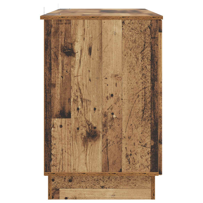 Birou cu raft Lemn vechi 142,5 x 50 x 75 cm Lemn prelucrat - WALTI WALTI