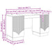Birou cu raft Lemn vechi 142,5 x 50 x 75 cm Lemn prelucrat - WALTI WALTI