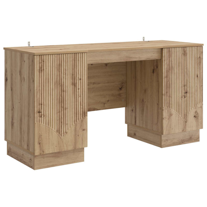 Birou cu ușă Stejar Artizanal 142,5 x 50 x 75 cm Lemn prelucrat - WALTI WALTI