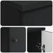 Birou cu raft cu ușă Negru 142,5 x 50 x 75 cm Lemn prelucrat - WALTI WALTI