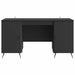 Birou cu raft cu ușă Negru 142,5 x 50 x 75 cm Lemn prelucrat - WALTI WALTI
