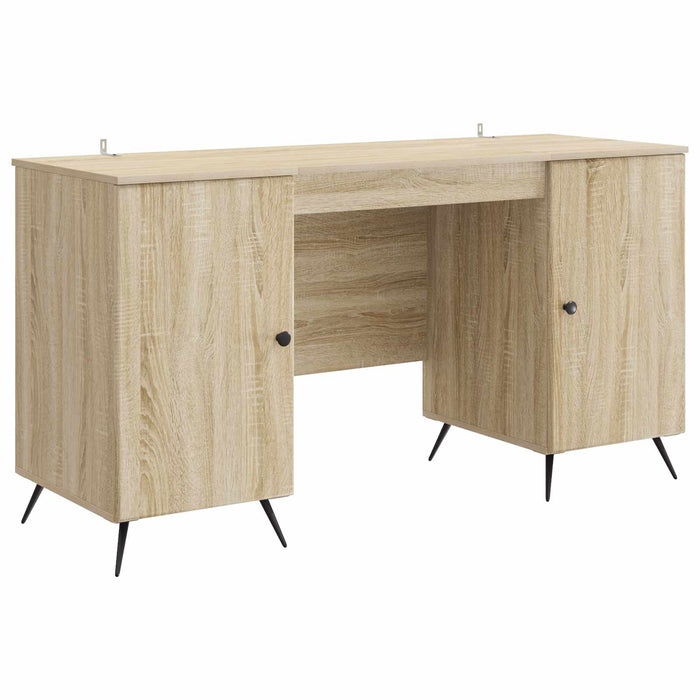 Birou cu raft Stejar Sonoma 142,5 x 50 x 75 cm Lemn prelucrat - WALTI WALTI