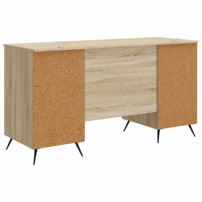 Birou cu raft Stejar Sonoma 142,5 x 50 x 75 cm Lemn prelucrat - WALTI WALTI