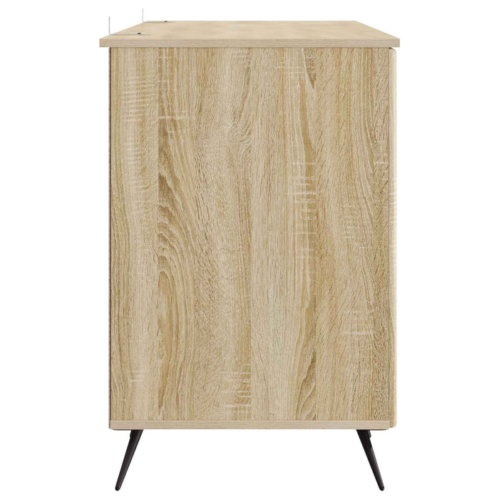 Birou cu raft Stejar Sonoma 142,5 x 50 x 75 cm Lemn prelucrat - WALTI WALTI