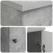 Birou cu raft Gri Beton 142,5 x 50 x 75 cm Lemn prelucrat - WALTI WALTI