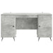 Birou cu raft Gri Beton 142,5 x 50 x 75 cm Lemn prelucrat - WALTI WALTI