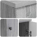 Birou cu raft Sonoma gri 142,5 x 50 x 75 cm Lemn prelucrat - WALTI WALTI