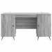 Birou cu raft Sonoma gri 142,5 x 50 x 75 cm Lemn prelucrat - WALTI WALTI