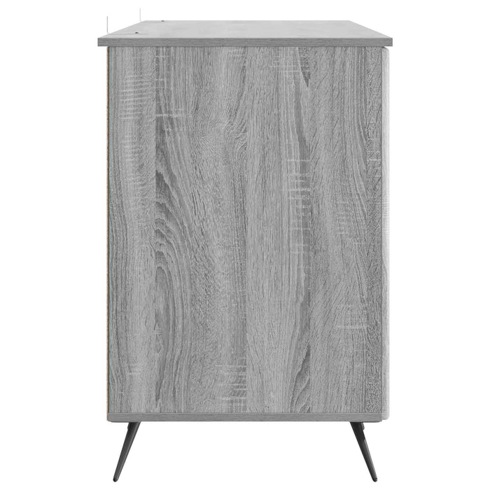 Birou cu raft Sonoma gri 142,5 x 50 x 75 cm Lemn prelucrat - WALTI WALTI