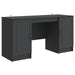 Birou cu raft cu ușă Negru 142,5 x 50 x 75 cm Lemn prelucrat - WALTI WALTI