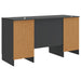 Birou cu raft cu ușă Negru 142,5 x 50 x 75 cm Lemn prelucrat - WALTI WALTI