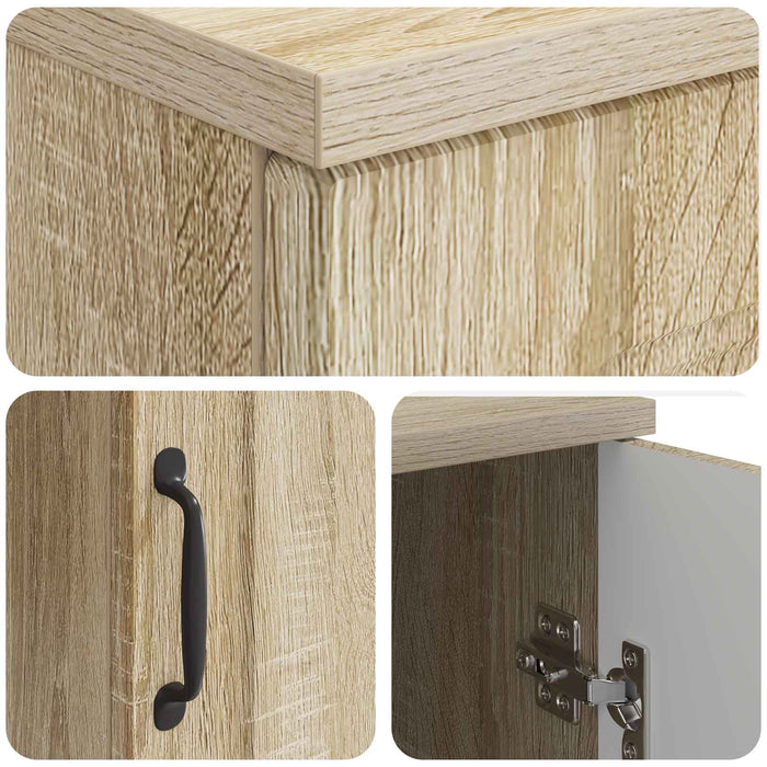 Birou cu raft Stejar Sonoma 142,5 x 50 x 75 cm Lemn prelucrat - WALTI WALTI