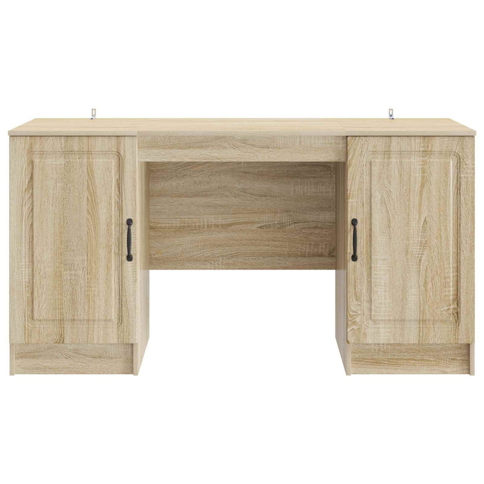 Birou cu raft Stejar Sonoma 142,5 x 50 x 75 cm Lemn prelucrat - WALTI WALTI