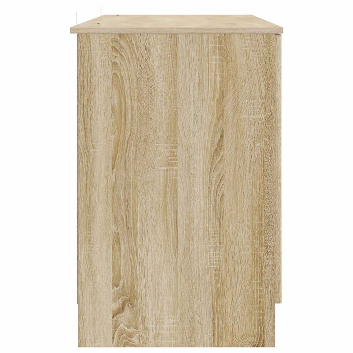 Birou cu raft Stejar Sonoma 142,5 x 50 x 75 cm Lemn prelucrat - WALTI WALTI