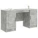 Birou cu raft Gri Beton 142,5 x 50 x 75 cm Lemn prelucrat - WALTI WALTI