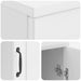 Birou Alb foarte lucios 142,5 x 50 x 75 cm Lemn prelucrat - WALTI WALTI