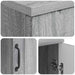 Birou cu raft Sonoma gri 142,5 x 50 x 75 cm Lemn prelucrat - WALTI WALTI