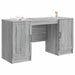 Birou cu raft Sonoma gri 142,5 x 50 x 75 cm Lemn prelucrat - WALTI WALTI