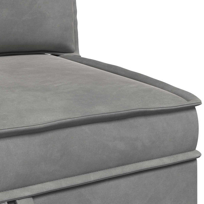 Sofa cu Depozitare Gri deschis Catifea - WALTI WALTI