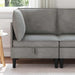 Sofa cu Depozitare Gri deschis Catifea - WALTI WALTI