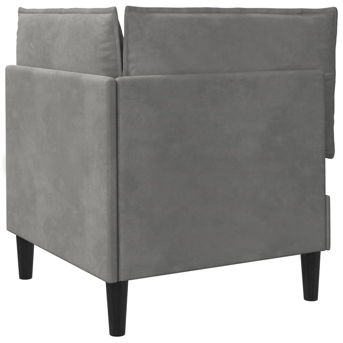 Sofa cu Depozitare Gri deschis Catifea - WALTI WALTI