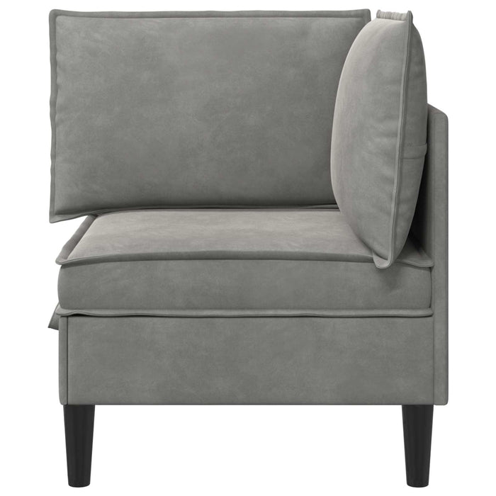 Sofa cu Depozitare Gri deschis Catifea - WALTI WALTI