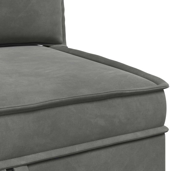 Sofa cu Depozitare Gri închis Catifea - WALTI WALTI