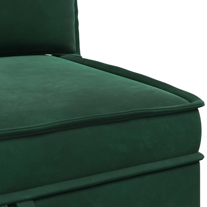 Sofa cu Depozitare Verde închis Catifea - WALTI WALTI