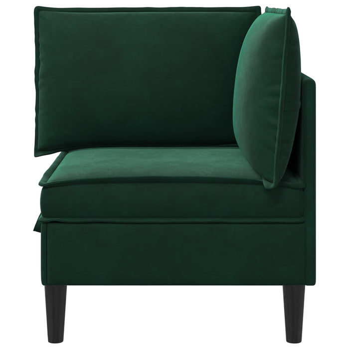 Sofa cu Depozitare Verde închis Catifea - WALTI WALTI