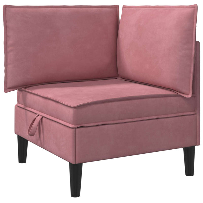 Sofa cu Depozitare Roz Catifea - WALTI WALTI