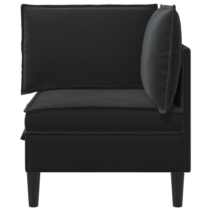 Sofa cu Depozitare Negru Catifea - WALTI WALTI
