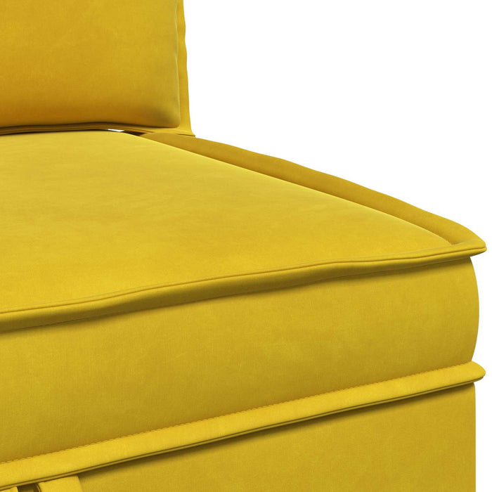 Sofa cu Depozitare Galben Catifea - WALTI WALTI