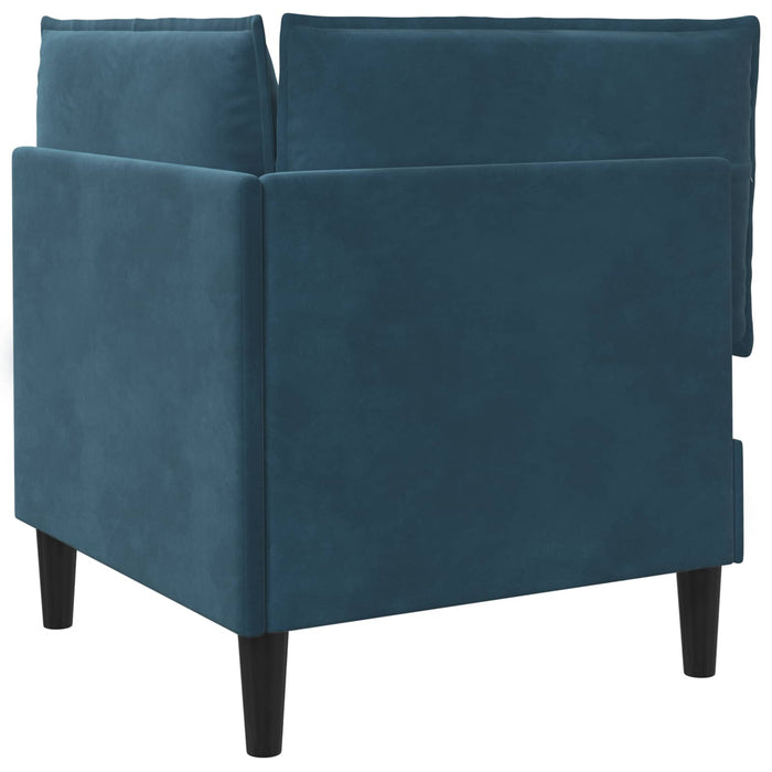 Sofa cu Depozitare albastru Catifea - WALTI WALTI