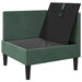 Sofa cu Depozitare Verde Mării Catifea - WALTI WALTI