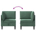 Sofa cu Depozitare Verde Mării Catifea - WALTI WALTI