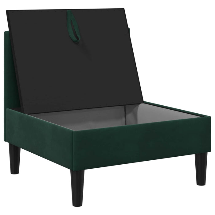 Sofa cu Depozitare Verde închis Catifea - WALTI WALTI