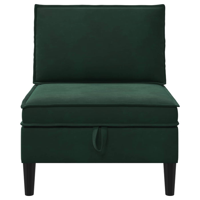 Sofa cu Depozitare Verde închis Catifea - WALTI WALTI