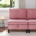 Sofa cu Depozitare Roz Catifea - WALTI WALTI