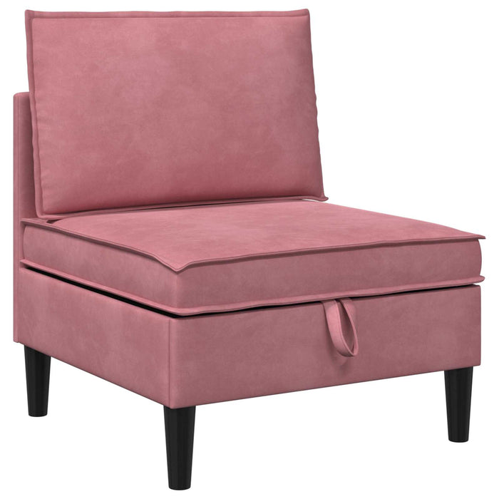 Sofa cu Depozitare Roz Catifea - WALTI WALTI