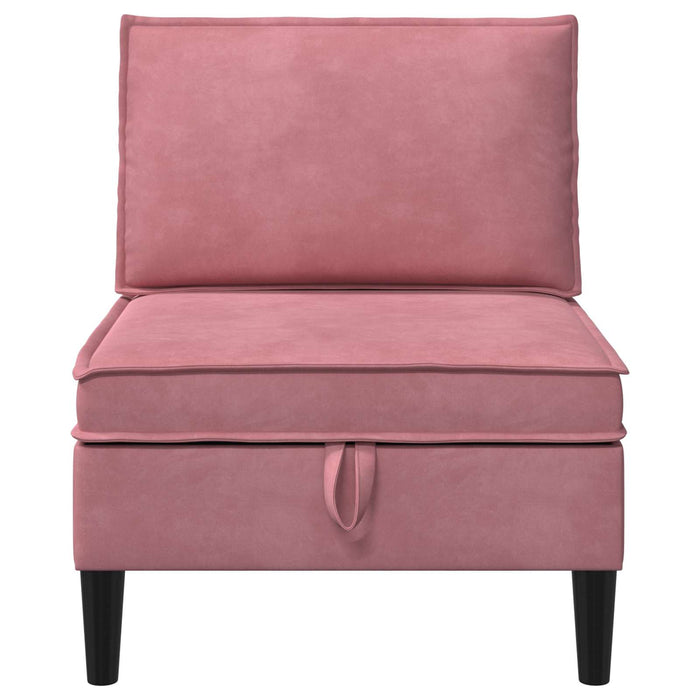 Sofa cu Depozitare Roz Catifea - WALTI WALTI
