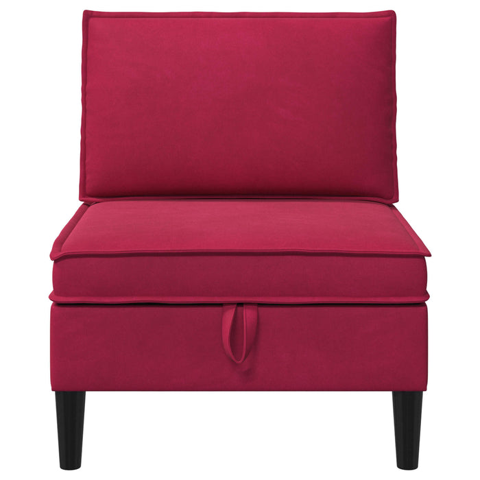 Sofa cu Depozitare Roșu Vin Catifea - WALTI WALTI