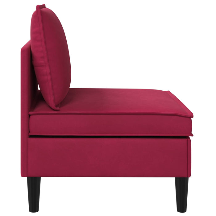 Sofa cu Depozitare Roșu Vin Catifea - WALTI WALTI