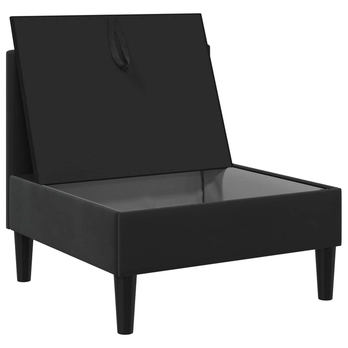 Sofa cu Depozitare Negru Catifea - WALTI WALTI