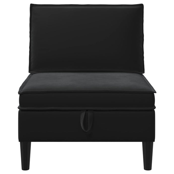 Sofa cu Depozitare Negru Catifea - WALTI WALTI