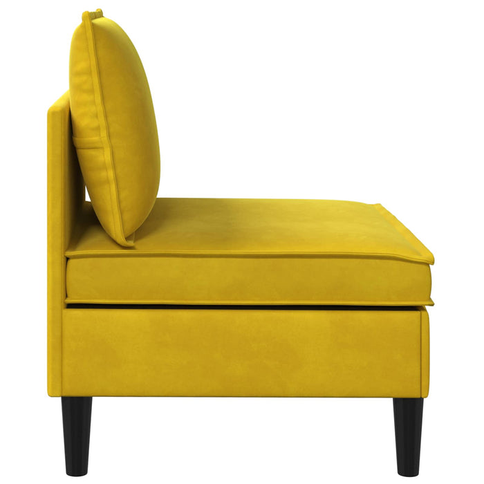 Sofa cu Depozitare Galben Catifea - WALTI WALTI