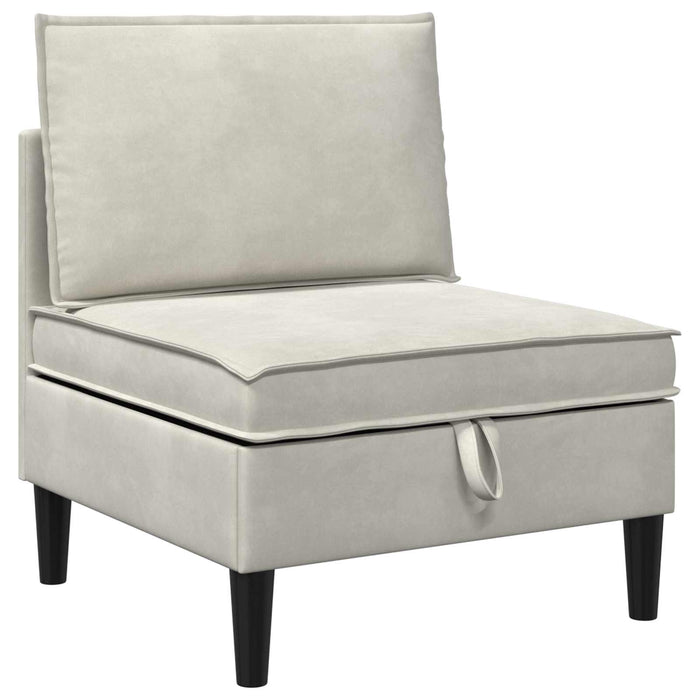 Sofa cu Depozitare Crem Catifea - WALTI WALTI